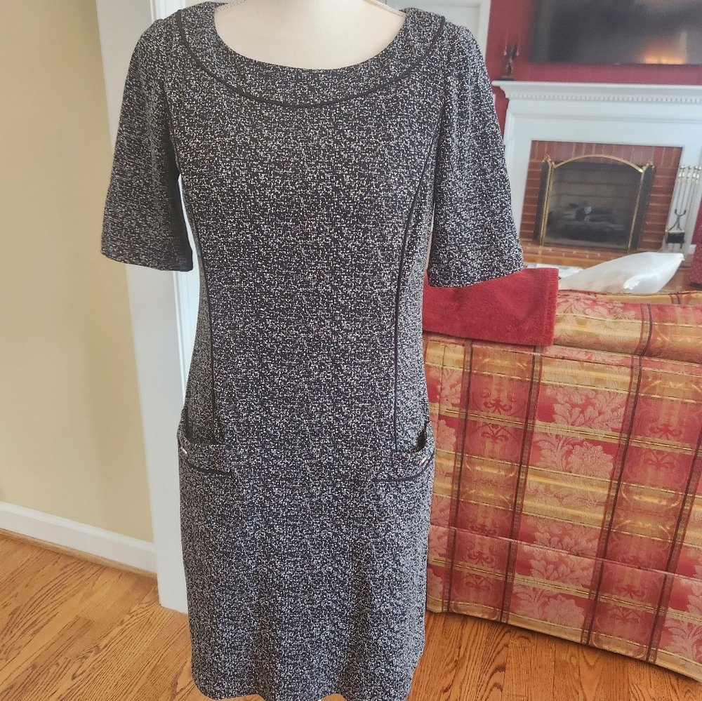 WHBM Professional black and white dress 8